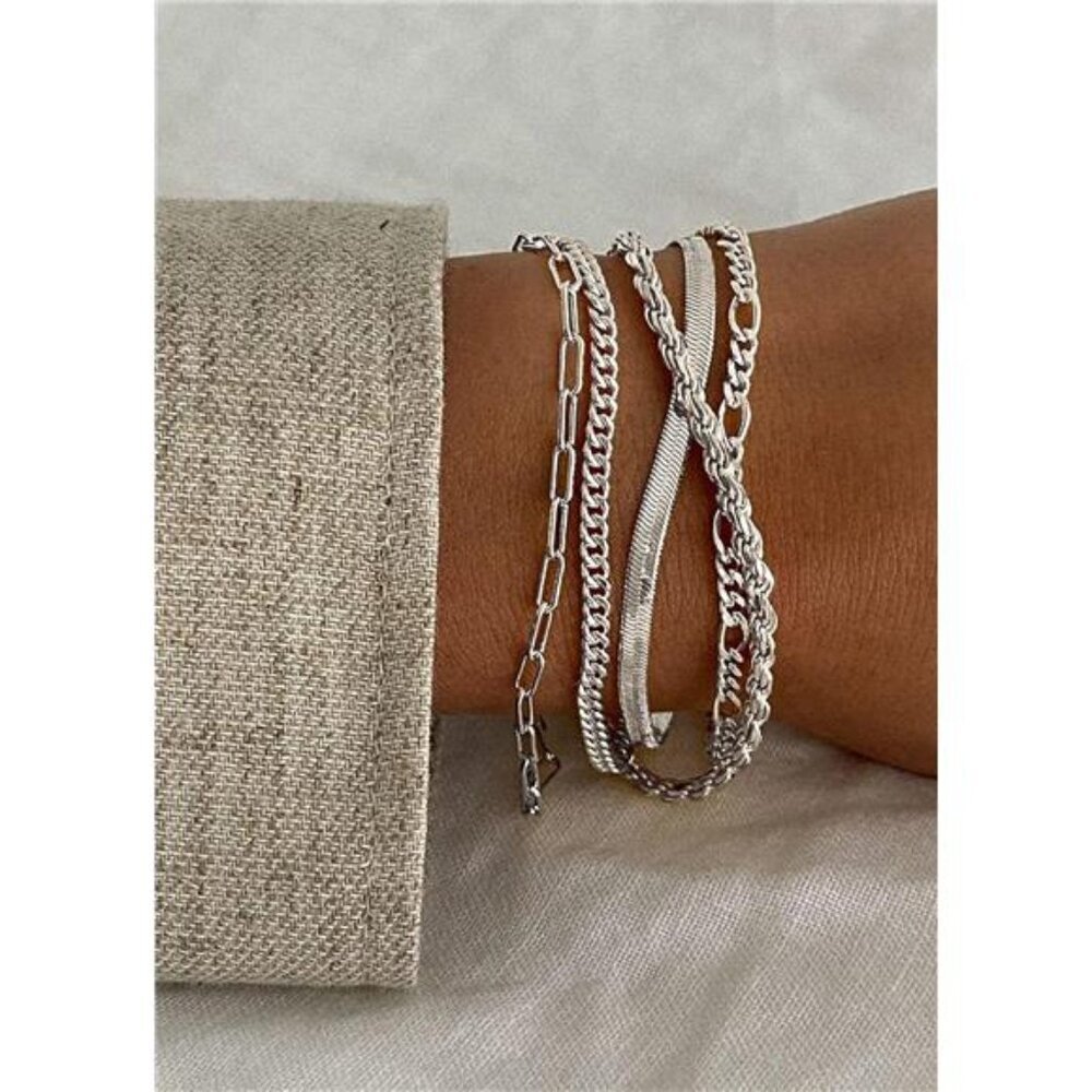 Gold Bracelets for Women 14K Real Gold Jewelry Sets - Picture 3 of 5